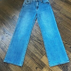 MOTHER Insider Crop Frey High Rise Blue Women's Jeans size 28
